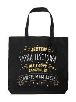 Torba Jestem Fajną Teściową - HiPanda! Śmieszne prezenty z Nadrukami ?