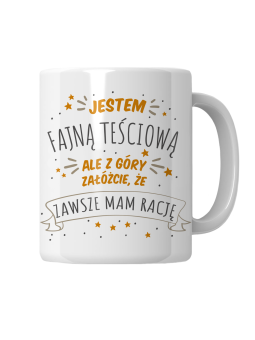 Kubek Jestem Fajną Teściową - HiPanda! Śmieszne Prezenty z Nadrukami ?