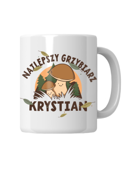 Kubek Najlepszy Grzybiarz [WYBIERZ IMIĘ] - HiPanda! Śmieszne Prezenty z Nadrukami ?