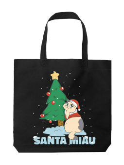 Torba Santa Miau - HiPanda! Śmieszne prezenty z Nadrukami ?