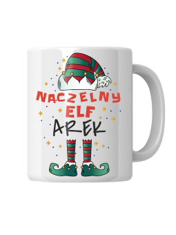 Kubek Naczelny Elf [WYBIERZ IMIĘ] - HiPanda! Śmieszne Prezenty z Nadrukami ?