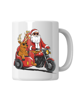 Kubek Mikołaj z Wózkiem Bocznym - HiPanda! Śmieszne Prezenty z Nadrukami ?