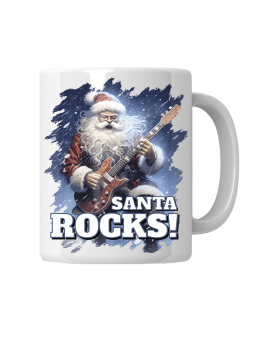 Kubek Santa Rocks - HiPanda! Śmieszne Prezenty z Nadrukami ?
