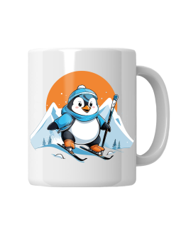 Kubek Pingwinek Na Nartach - HiPanda! Śmieszne Prezenty z Nadrukami ?