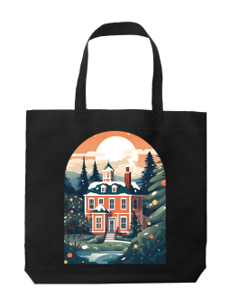 Torba Ośnieżony Dom - HiPanda! Śmieszne prezenty z Nadrukami ?