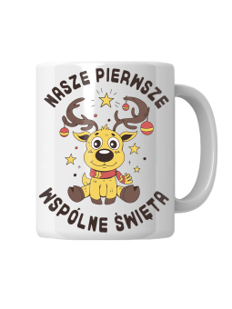 Kubek Pierwsze Wspólne Święta - HiPanda! Śmieszne Prezenty z Nadrukami ?
