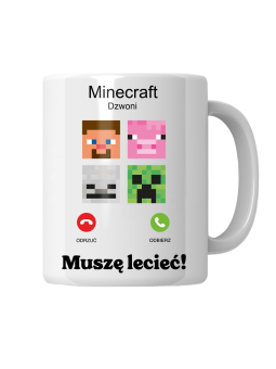 Kubek Minecraft Dzwoni - HiPanda! Śmieszne Prezenty z Nadrukami ?