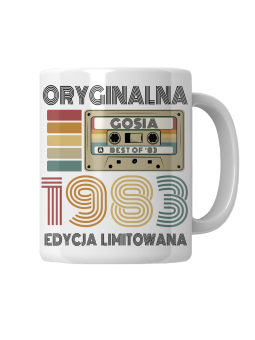 Kubek Kaseta Oryginalna [WYBIERZ ROCZNIK I IMIĘ] Edycja Limitowana - HiPanda! Śmieszne Prezenty z Nadrukami ?