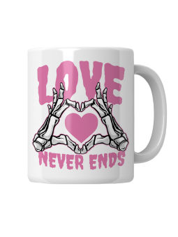 Kubek Love Never Ends - HiPanda! Śmieszne Prezenty z Nadrukami ?