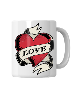 Kubek Love Serce - HiPanda! Śmieszne Prezenty z Nadrukami ?