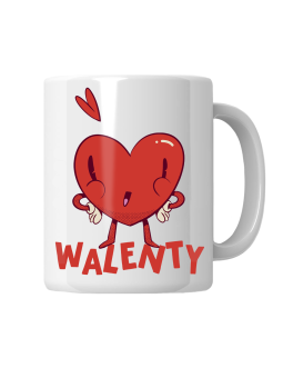 Kubek Walenty Serce - HiPanda! Śmieszne Prezenty z Nadrukami ?