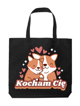 Torba Corgi Kocham Cię - HiPanda! Śmieszne prezenty z Nadrukami ?
