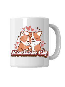 Kubek Corgi Kocham Cię - HiPanda! Śmieszne Prezenty z Nadrukami ?