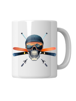 Kubek Czaszka Narty - HiPanda! Śmieszne Prezenty z Nadrukami ?