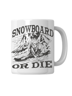 Kubek Snowboard Or Die - HiPanda! Śmieszne Prezenty z Nadrukami ?