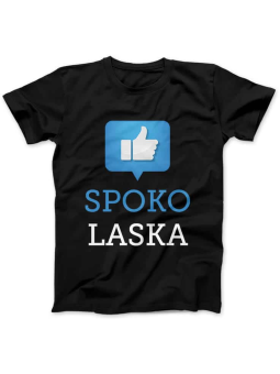 Koszulka Koszulka Damska Spoko Laska Czarna - Śmieszne T-Shirty z Nadrukami ?