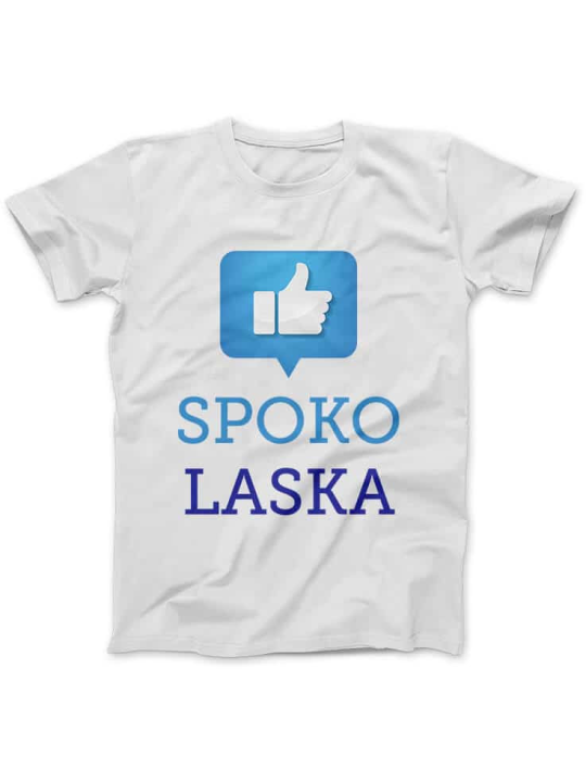 Koszulka Koszulka Damska Spoko Laska Biała - Śmieszne T-Shirty z Nadrukami ?