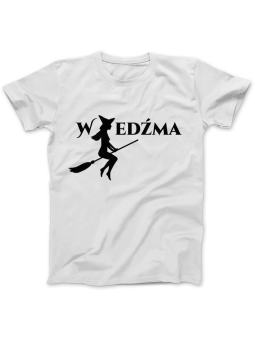 Koszulka Koszulka Damska Wiedźma Biała - Śmieszne T-Shirty z Nadrukami ?