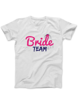Koszulka Koszulka Damska Bride Team Biała - Śmieszne T-Shirty z Nadrukami ?