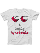 Koszulka Koszulka Damska Robię Wrażenie Biała - Śmieszne T-Shirty z Nadrukami ?