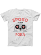 Koszulka Koszulka Damska Spoko ze Mnie Foka Biała - Śmieszne T-Shirty z Nadrukami ?