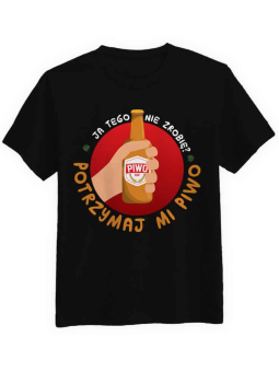 Potrzymaj mi Piwo - Koszulka, T-Shirt z Nadrukiem ⋆ HiPanda.pl