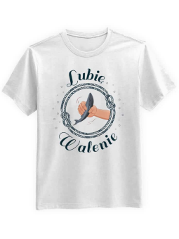 Koszulka Koszulka Męska Lubię Walenie Biała - Śmieszne T-Shirty z Nadrukami ?