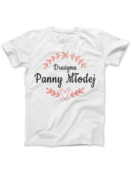 Koszulka Koszulka Damska Drużyna Panny Młodej Biała - Śmieszne T-Shirty z Nadrukami ?