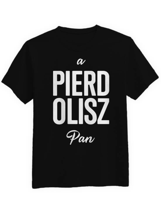 Koszulka Koszulka Męska A pierd... Pan Czarna - Śmieszne T-Shirty z Nadrukami ?