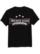 Koszulka Koszulka Męska Trener Sexu Czarna - Śmieszne T-Shirty z Nadrukami ?