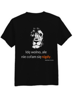 Koszulka Koszulka Męska Idę Wolno Czarna - Śmieszne T-Shirty z Nadrukami ?