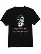 Koszulka Koszulka Męska Idę Wolno Czarna - Śmieszne T-Shirty z Nadrukami ?