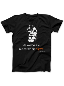 Koszulka Koszulka Damska Idę Wolno Czarna - Śmieszne T-Shirty z Nadrukami ?
