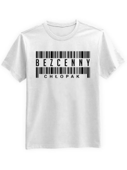 Koszulka Koszulka Męska Bezcenny Chłopak Biała - Śmieszne T-Shirty z Nadrukami ?