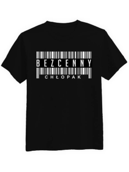 Koszulka Koszulka Męska Bezcenny Chłopak Czarna - Śmieszne T-Shirty z Nadrukami ?