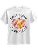 Koszulka Koszulka Męska Ze świecą szukać Biała - Śmieszne T-Shirty z Nadrukami ?