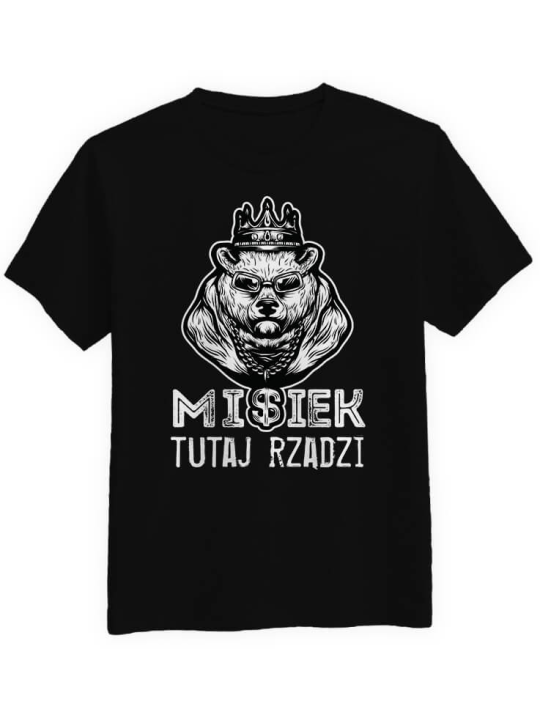 Koszulka Misiek Rządzi - T-shirt z Niedźwiedziem dla chłopaka na Urodziny ⋆ HiPanda.pl