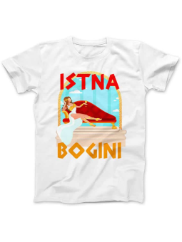 Koszulka Koszulka Damska Istna Bogini Biała - Śmieszne T-Shirty z Nadrukami ?