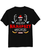 Koszulka Koszulka Męska Tak wygląda najlepszy nauczyciel Czarna - Śmieszne T-Shirty z Nadrukami ?