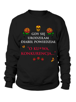 Bluza Damska Diabeł powiedział - Śmieszne T-Shirty z Nadrukami ?