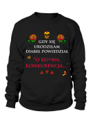 Bluza Damska Diabeł powiedział - Śmieszne T-Shirty z Nadrukami ?