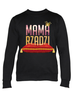 Bluza Damska Mama Rządzi - Śmieszne T-Shirty z Nadrukami ?
