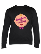 Bluza Męska Szefem Trzeba Się Urodzić - Śmieszne T-Shirty z Nadrukami ?