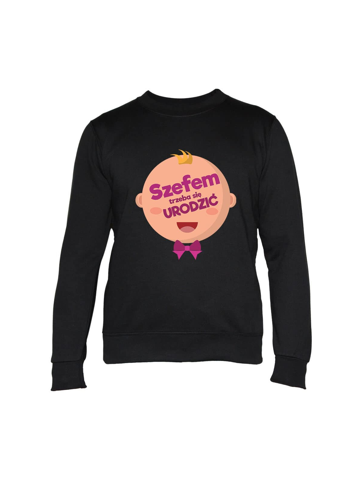 Bluza Męska Szefem Trzeba Się Urodzić - Śmieszne T-Shirty z Nadrukami ?