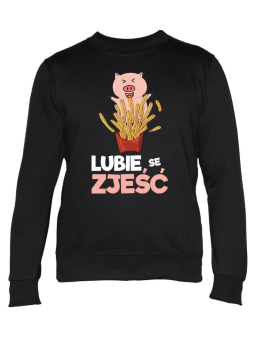 Bluza Męska Lubie se Zjeść - Śmieszne T-Shirty z Nadrukami ?