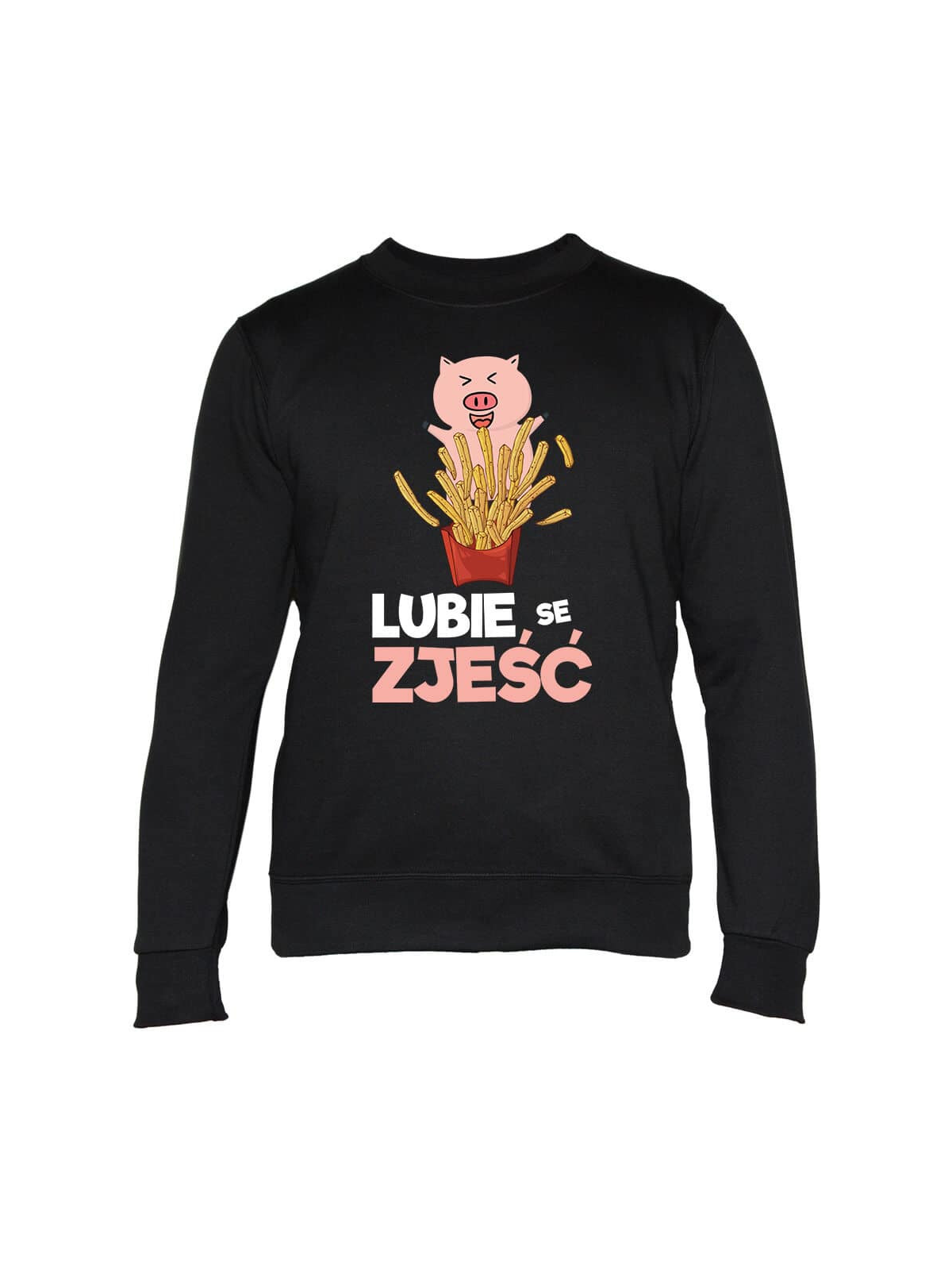 Bluza Męska Lubie se Zjeść - Śmieszne T-Shirty z Nadrukami ?