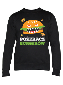 Bluza Damska Pożeracz Burgerów - Śmieszne T-Shirty z Nadrukami ?
