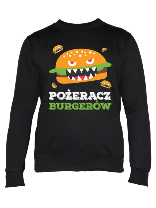 Bluza Damska Pożeracz Burgerów - Śmieszne T-Shirty z Nadrukami ?