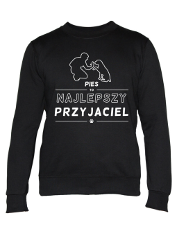 Bluza Męska Pies To Najlepszy Przyjaciel - Śmieszne T-Shirty z Nadrukami ?