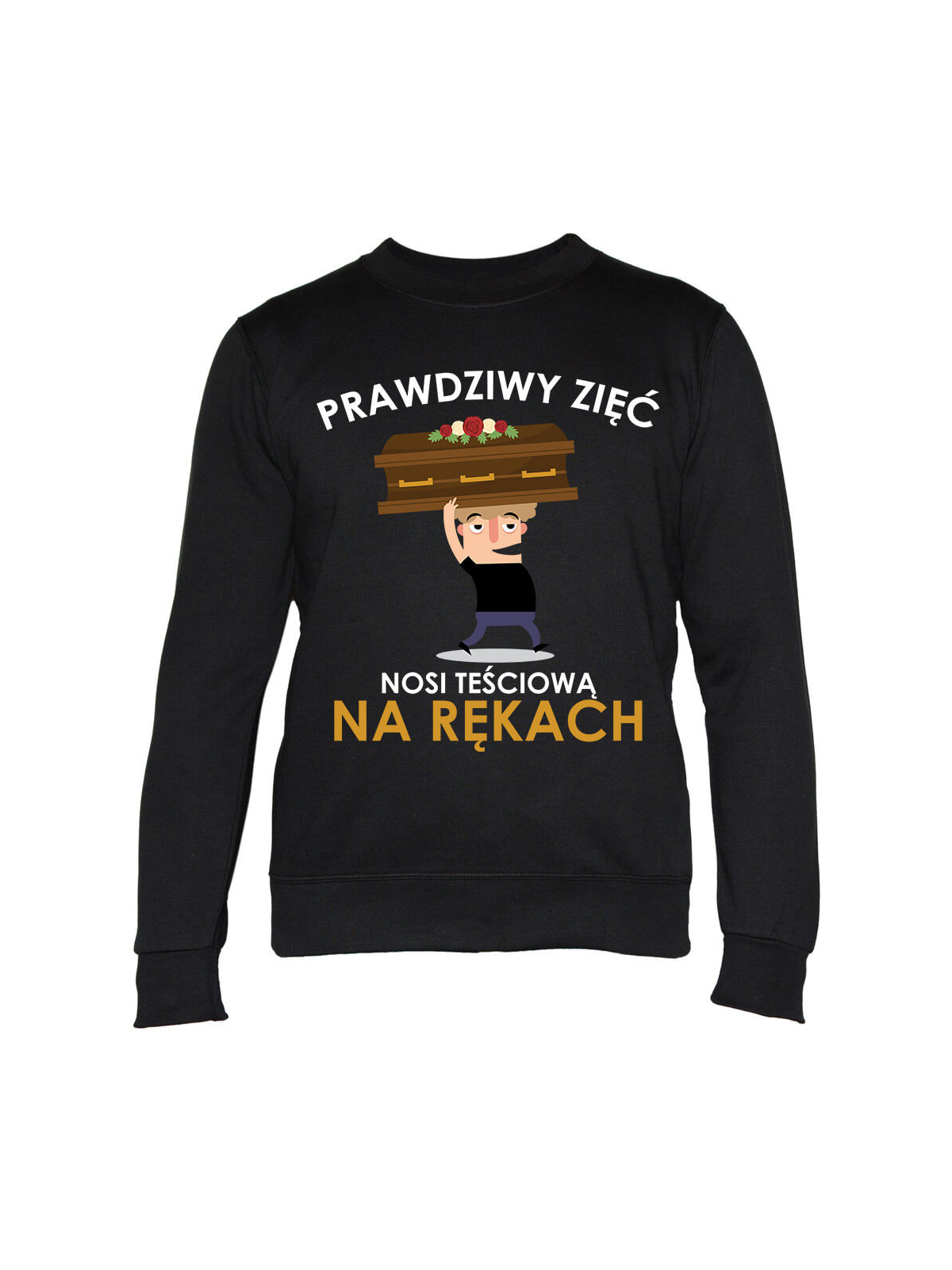 Bluza Męska Prawdziwy Zięć - Śmieszne T-Shirty z Nadrukami ?